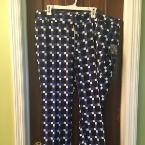 Eloquii geometric ankle length pants. Size 18